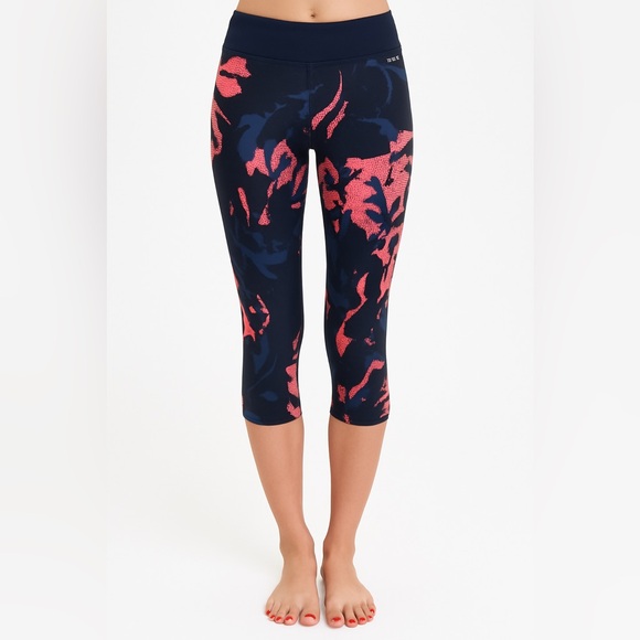 2/for $20 🪩 CALVIN KLEIN Women’s Pink/Navy Floral Leggings 💕 (Size Small) - Picture 12 of 12